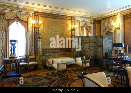 Englisch: Innenansicht von Vizcaya Museum und Gärten - Miami, Florida, USA. 13 März 2017, 12:12:45 130 Deering Wohnzimmer - Vizcaya Museum und Gärten - Miami, Florida - DSC 08519 Stockfoto