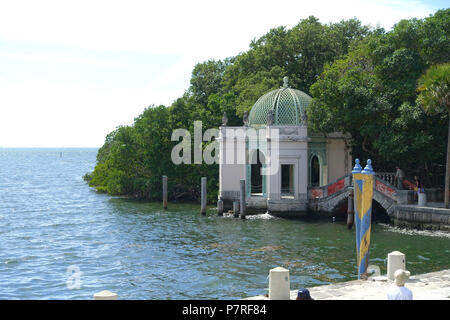 Englisch: Pavillon - Vizcaya Museum und Gärten - Miami, Florida, USA. 13 März 2017, 12:32:09 306 Pavillon - Vizcaya Museum und Gärten - Miami, Florida - DSC 08604 Stockfoto