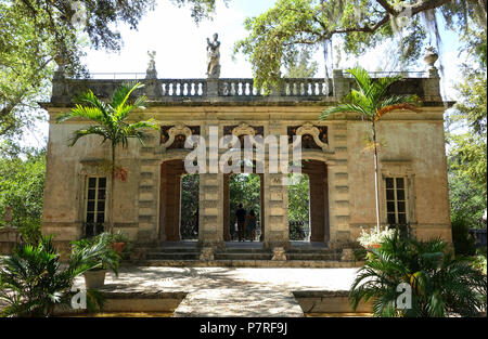 Englisch: Casino - Vizcaya Museum und Gärten - Miami, Florida, USA. 13 März 2017, 12:41:35 61 Casino - Vizcaya Museum und Gärten - Miami, Florida - DSC 08671 Stockfoto