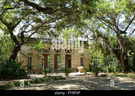 Englisch: Casino - Vizcaya Museum und Gärten - Miami, Florida, USA. 13 März 2017, 12:42:46 61 Casino - Vizcaya Museum und Gärten - Miami, Florida - DSC 08681 Stockfoto