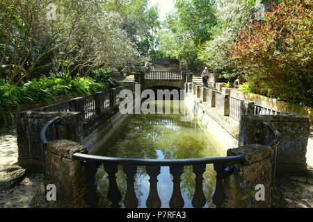 Englisch: Vizcaya Museum und Gärten - Miami, Florida, USA. 13 März 2017, 12:44:44 317 Pool - Vizcaya Museum und Gärten - Miami, Florida - DSC 08688 Stockfoto