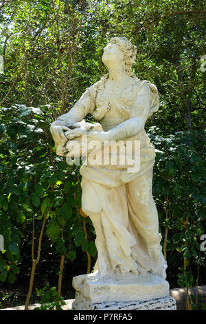 Englisch: Skulptur in Vizcaya Museum und Gärten - Miami, Florida, USA. 13 März 2017, 12:46:08 355 Statue - Vizcaya Museum und Gärten - Miami, Florida - DSC 08696 Stockfoto