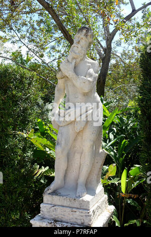 Englisch: Skulptur in Vizcaya Museum und Gärten - Miami, Florida, USA. 13 März 2017, 12:50:25 355 Statue - Vizcaya Museum und Gärten - Miami, Florida - DSC 08725 Stockfoto