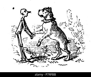 . Le avventure di Pinocchio. Italiano: "Le avventure di Pinocchio, Storia di un burattino", Carlo Collodi, Bemporad & figlio, Firenze 1892 (Illustrazioni di Enrico Mazzanti). N/A94 Collodi - Le avventure di Pinocchio, Bemporad, 1892 (Seite 153 Erntegut) Stockfoto