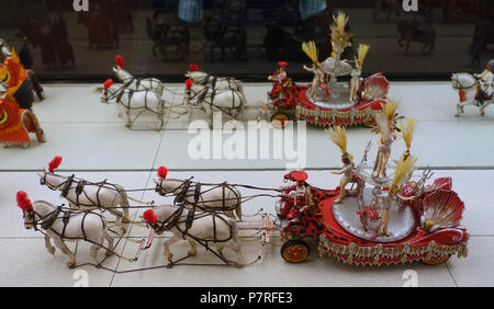 Englisch: Ausstellung im Zirkus Museum - John und Mable Ringling Museum der Kunst - Sarasota, Florida, USA. 19 März 2017, 14:11:12 300 Parade Miniatur - Circus Museum - John und Mable Ringling Museum der Kunst - Sarasota, FL - DSC 00208 Stockfoto