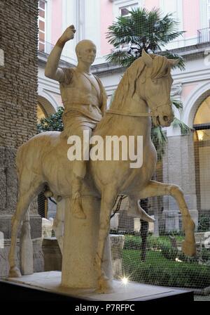 M. Nonius Balbus (1. Jh. n. Chr.). Herculaneum, Forum, gespendet von den Einwohnern von Herculaneum. Nationales Archäologisches Museum, Naples. Italien. Stockfoto