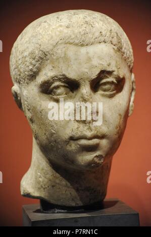 Severus Alexander (208-235). Römische Kaiser. Büste. Marmor. Unbekannter Künstler. National Gallery. Oslo. Norwegen. Stockfoto