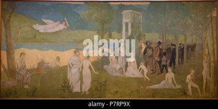 N/A. N/A 371 den heiligen Hain von Henri de Toulouse-Lautrec, Französisch, 1884, Öl auf Leinwand - Princeton University Art Museum - DSC 07014 Stockfoto