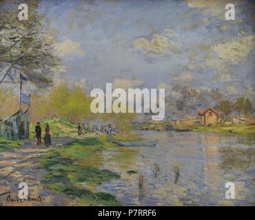 Claude Monet (1840-1926). Französische Maler. Frühling an der Seine, 1878. National Gallery. Oslo. Norwegen. Stockfoto