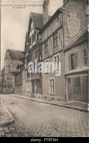 Français: Moret-sur-Loing (Seine-et-Marne, Frankreich), Carte postale Ancienne, Vers 1925. 1927 277 Moret-sur-Loing-FR-77-Vers 1925 - CPA-11 Stockfoto