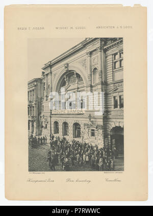 410 Bronisław Wilkoszewski, "Widoki m. Łodzi" - Dom Koncertowy Stockfoto