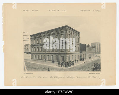 410 Bronisław Wilkoszewski, "Widoki m. Łodzi"-Fab. Braci welocypedów Lange Stockfoto