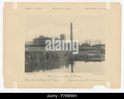 410 Bronisław Wilkoszewski, "Widoki m. Łodzi"-Fab. Grohmana Bawełnianych Wyrobów H. Stockfoto