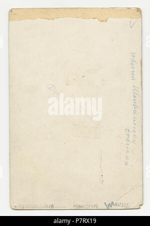 412 MMŁ, fotografia portret. "Cabinet Portrait" (M. Szmakow"), I-418-REWERS Stockfoto