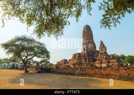 Wat Phra Ram Tempel Ayuthaya Historical Park, einem UNESCO-Weltkulturerbe in Thailand Stockfoto