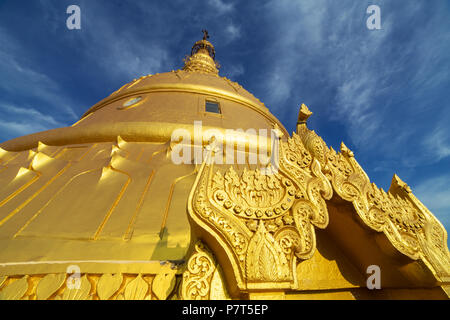 Laykyun Sekkya Nahaufnahme in Monywa, Myanmar. Bodhi Tataung Standing Buddha ist die zweithöchste Statue in der Welt. Stockfoto