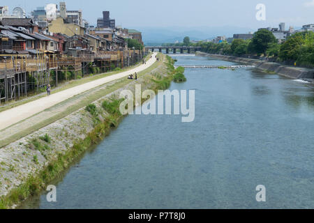 Kamo-Flusses, Kyoto, Japan Stockfoto