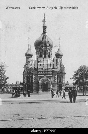 64 Cerkiew Św. Michała Archanioła w Warszawie przed 1916 Stockfoto