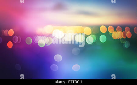 Blur bokeh leuchtet Stockfoto