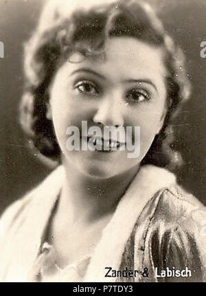 Lucie Englisch. ca. 1935 251 Lucie Englisch ZL1 Stockfoto