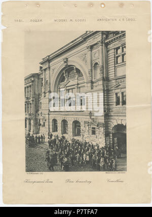 410 Bronisław Wilkoszewski, "Widoki m. Łodzi" - Dom Koncertowy -2096-5 Stockfoto