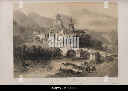 3 1850, España artística y monumental, Vistas y Descripción de los Sitios y monumentos más Honoratioren de España, Vol 3, San Ignacio de Loyola de Guipúzcoa Stockfoto