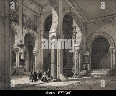 3 1850, España artística y monumental, Vistas y Descripción de los Sitios y monumentos más Honoratioren de España, Vol 3, Parroquia de San Román de Toledo (7/8) Stockfoto