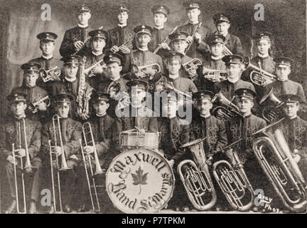 Englisch: Kanada. Maxwell Band, St. Mary's, Ontario, 1912. 1912 59 Kanada. Maxwell Band, St. Mary's, Ontario, 1912 Stockfoto