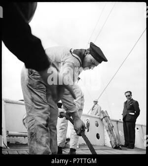 75 CH-NB - Nordatlantik - Schiffsüberfahrt - Annemarie Schwarzenbach - SLA-Schwarzenbach-A SSL-100-027 Stockfoto