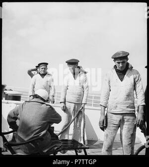 75 CH-NB - Nordatlantik - Schiffsüberfahrt - Annemarie Schwarzenbach - SLA-Schwarzenbach-A SSL-100-026 Stockfoto