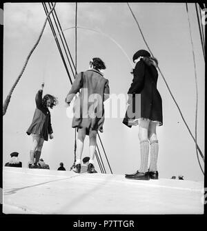 75 CH-NB - Nordatlantik - Schiffsüberfahrt - Annemarie Schwarzenbach - SLA-Schwarzenbach-A SSL-100-033 Stockfoto