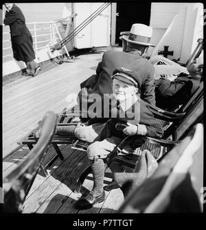 75 CH-NB - Nordatlantik - Schiffsüberfahrt - Annemarie Schwarzenbach - SLA-Schwarzenbach-A SSL-100-032 Stockfoto