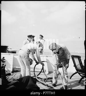 75 CH-NB - Nordatlantik - Schiffsüberfahrt - Annemarie Schwarzenbach - SLA-Schwarzenbach-A SSL-100-028 Stockfoto