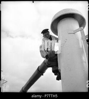 75 CH-NB - Nordatlantik - Schiffsüberfahrt - Annemarie Schwarzenbach - SLA-Schwarzenbach-A SSL-100-025 Stockfoto