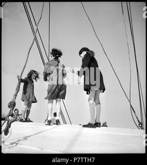 75 CH-NB - Nordatlantik - Schiffsüberfahrt - Annemarie Schwarzenbach - SLA-Schwarzenbach-A SSL-100-034 Stockfoto