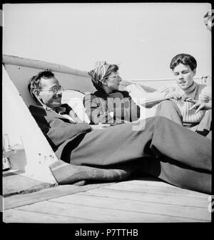 75 CH-NB - Nordatlantik - Schiffsüberfahrt - Annemarie Schwarzenbach - SLA-Schwarzenbach-A SSL-100-044 Stockfoto