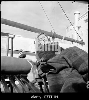 75 CH-NB - Nordatlantik - Schiffsüberfahrt - Annemarie Schwarzenbach - SLA-Schwarzenbach-A SSL-100-049 Stockfoto