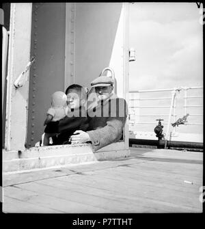75 CH-NB - Nordatlantik - Schiffsüberfahrt - Annemarie Schwarzenbach - SLA-Schwarzenbach-A SSL-100-038 Stockfoto