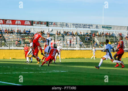 Sao Paulo, Brasilien. 7. Juli 2018. TOMBENSE BRAGANTINO X-Bragantino vs. Tombense, gültig für die brasilianische Meisterschaft Serie C, an der Nabi Abi Chedid Stadion in Bragança Paulista, SP. (Foto: Richard Callis/Fotoarena) Credit: Foto Arena LTDA/Alamy Live News Credit: Foto Arena LTDA/Alamy leben Nachrichten Stockfoto