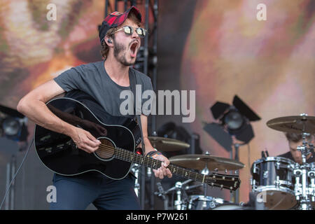 Hyde Park, UK. 7 Uhr Juli 2018, Herausgeber durchführen an Britische Sommerzeit, mit Tom Smith, UK. Hyde Park London. © / alamy Leben Nachrichten Stockfoto