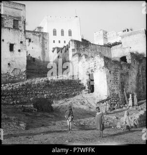 71 CH-NB-Französisch-Marokko, Moulay Idriss - Dorfansicht - Annemarie Schwarzenbach - SLA-Schwarzenbach-A -5-26-163 Stockfoto