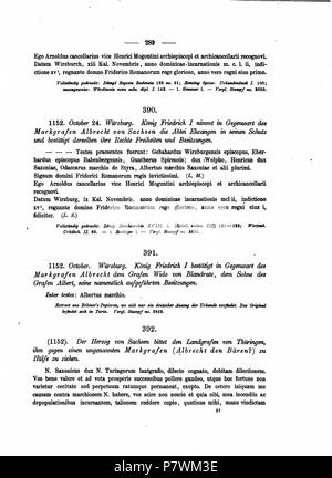 Codex diplomaticus anhaltinus, Band 1-2. 1869 105 DE CDA 1-2 287 Stockfoto