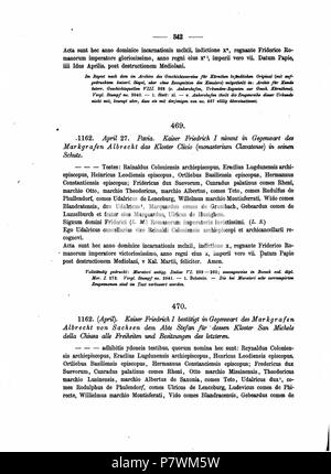 Codex diplomaticus anhaltinus, Band 1-2. 1869 105 DE CDA 1-2 340 Stockfoto