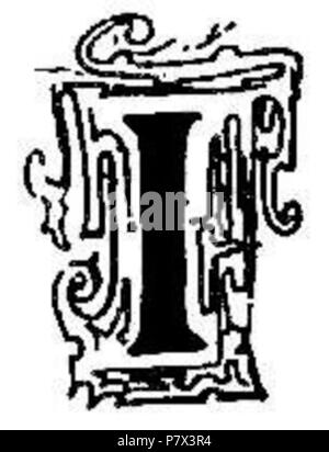 (Nach reusableart Anfrage gelöscht.). Datum unbekannt 130 Dekorative Buchstaben I Stockfoto