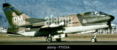 354 Tactical Fighter Squadron A-7D Corsair II 70-0958. Stockfoto