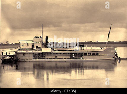 309 Foto der Französische kanonenboot Éclair in Tonkin, 1884. Stockfoto