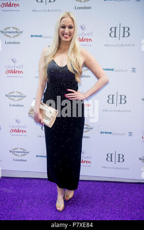 Hayley Palmer an der Caudwell Kinder Butterfly Ball am Grosvenor House, Park Lane, London Stockfoto