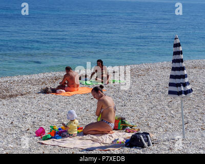 Strand Spiaggia delle Ghiaie, Portoferraio, Elba, Region Toskana, Provinz Livorno, Italien, Europa Stockfoto