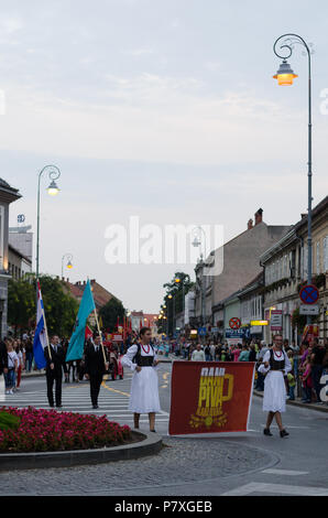 Beer Festival Parade in Karlovac/Kroatien Stockfoto