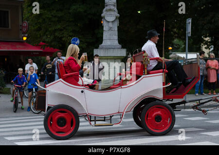 Beer Festival Parade in Karlovac/Kroatien Stockfoto